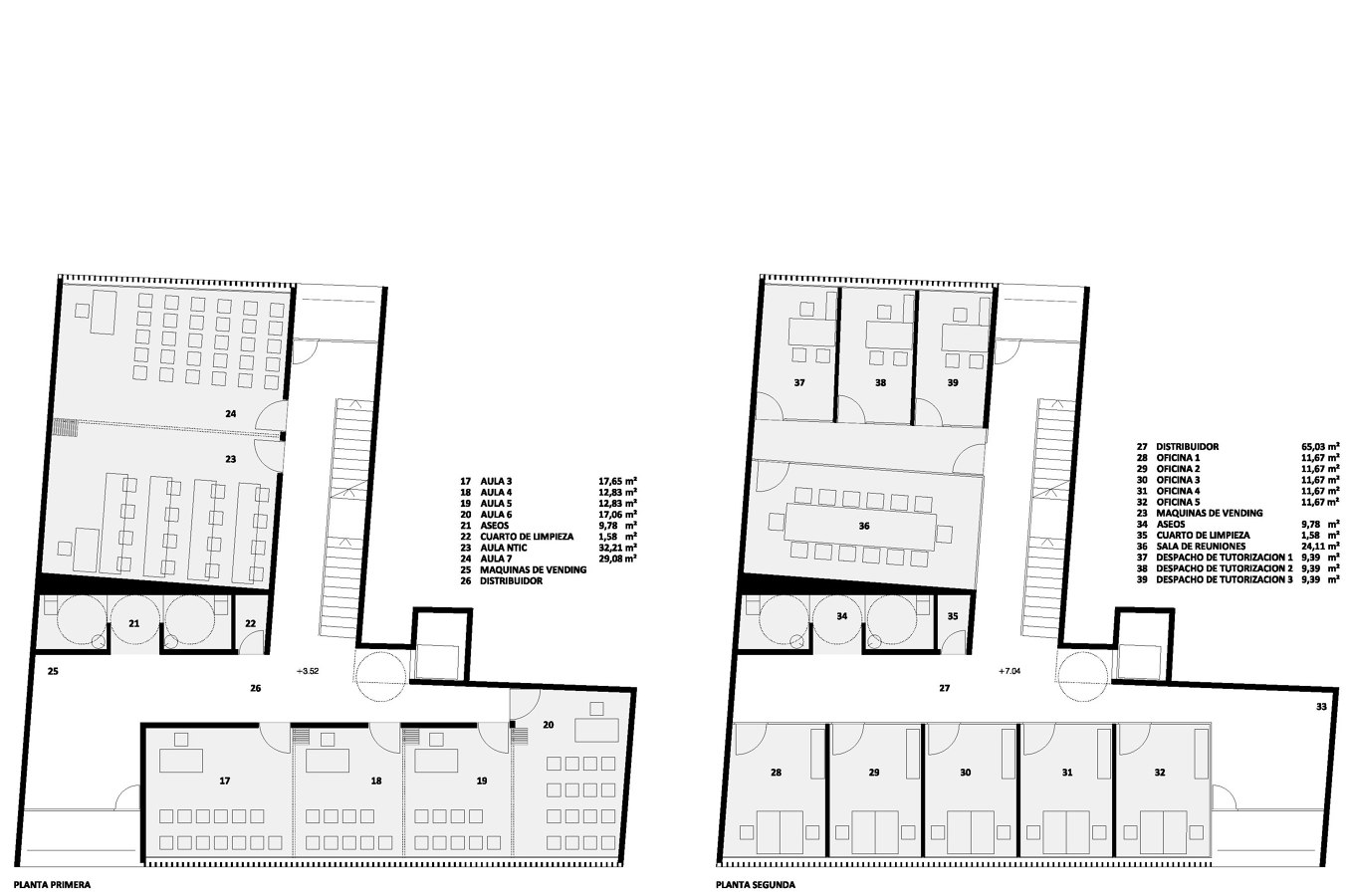 Plantas primera y segunda