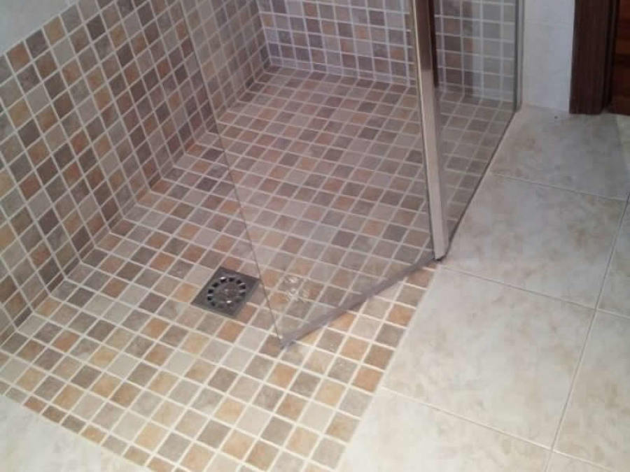 Plato de ducha de obra