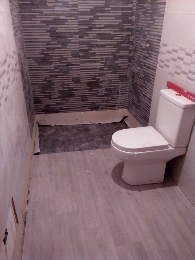 Plato de ducha de obra