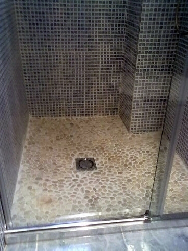 Plato de ducha de obra