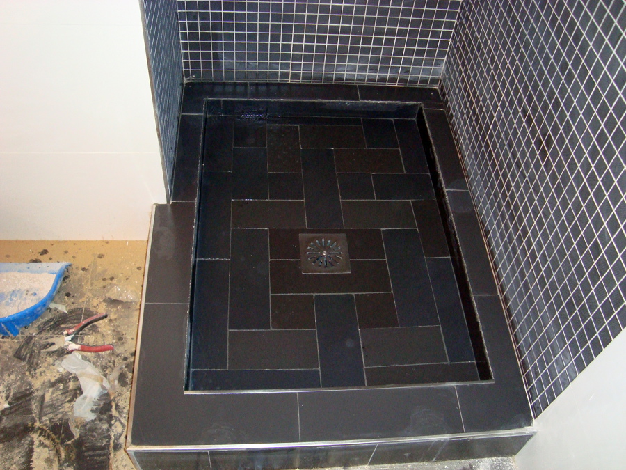 Plato de ducha de obra