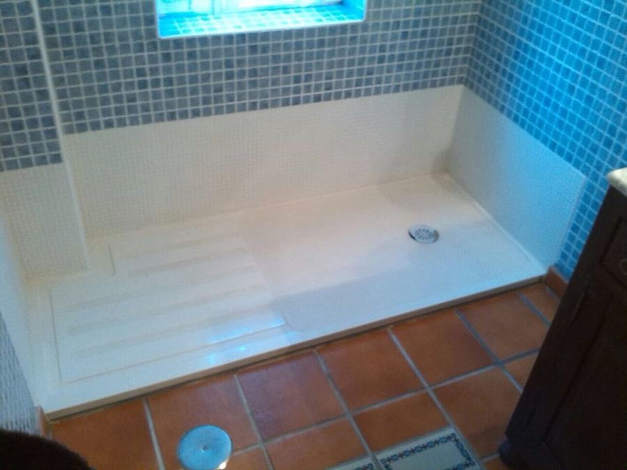 Plato de silestone blanco