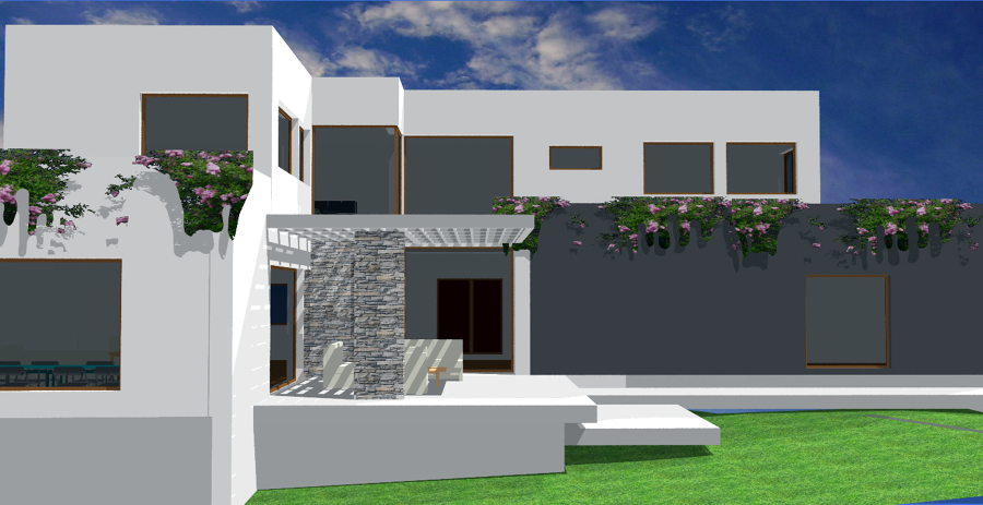 Porche de la vivienda.