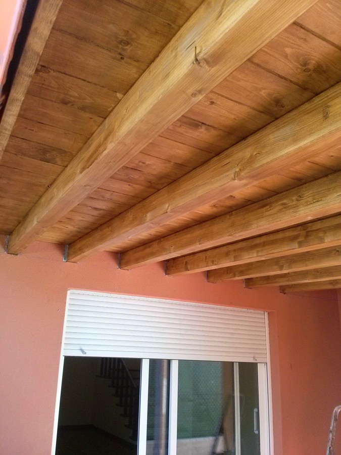 Porche en madera maciza