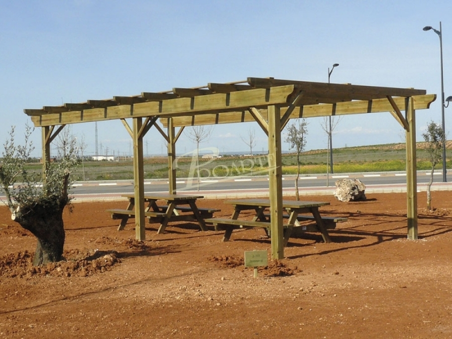 PORCHE PERGOLA MADERA