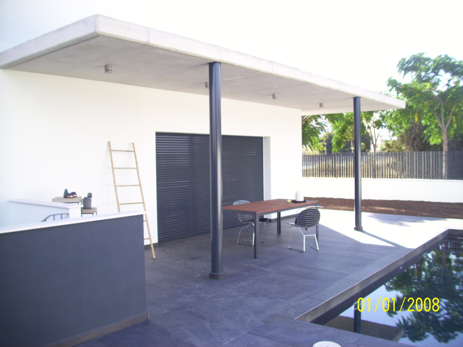 Porche playa piscina