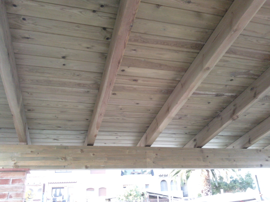 porxo de fusta tractada