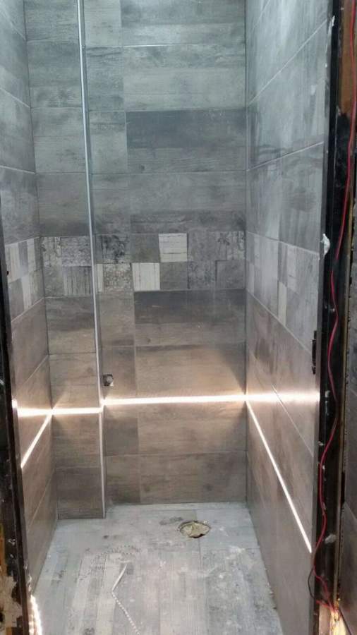 Posa baldosa y luz a led ( Anima Ibiza despues)