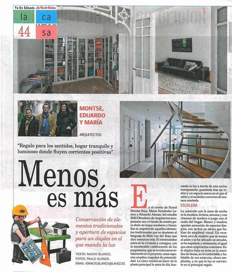 Prensa de la obra