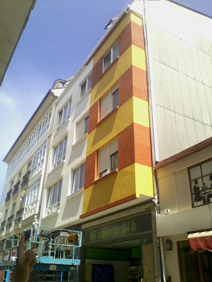 preparación de fachada