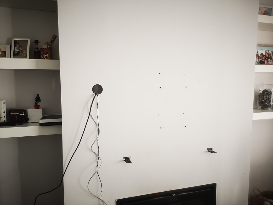 Preparación de pared y cables