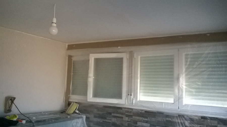 Preparación de superficies a aislar y decorar.