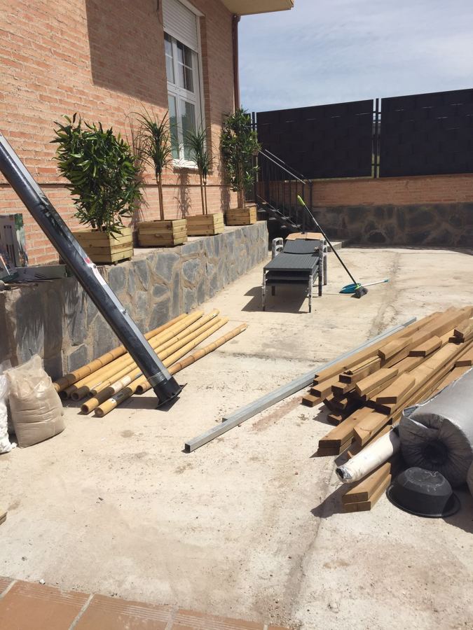 Preparación de terreno antes de la instalación