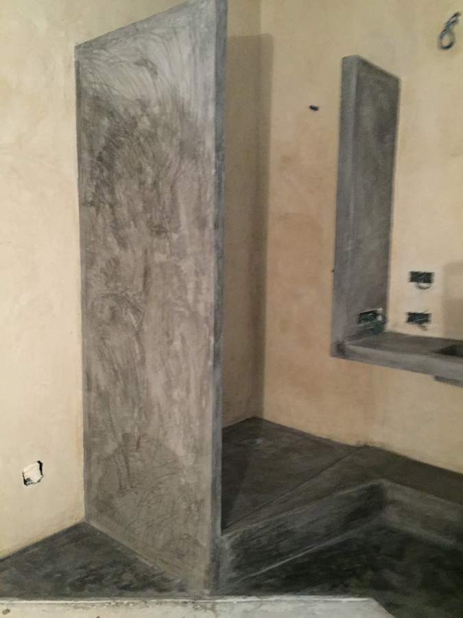 preparación ducha tadelakt