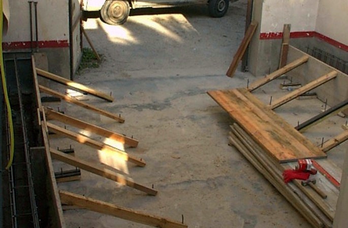 Preparación garaje.