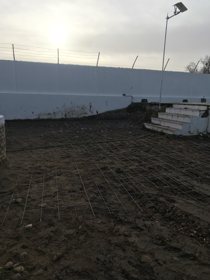 Preparación para hormigonado.