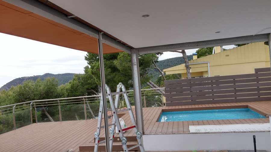 Preparación para instalación de cerramiento