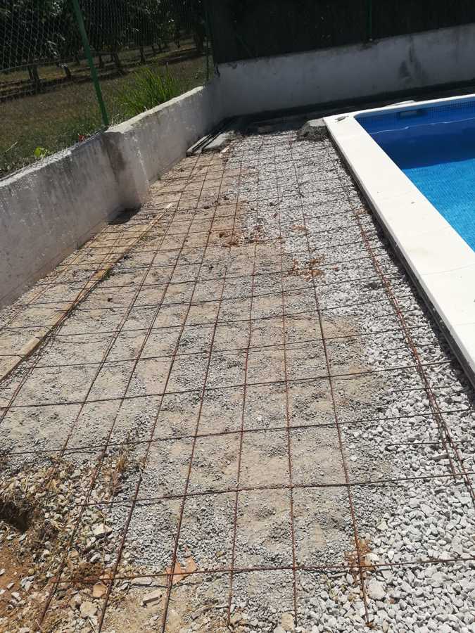 Preparación para la solera de hormigón.