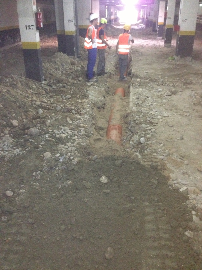 Preparación para las arquetas