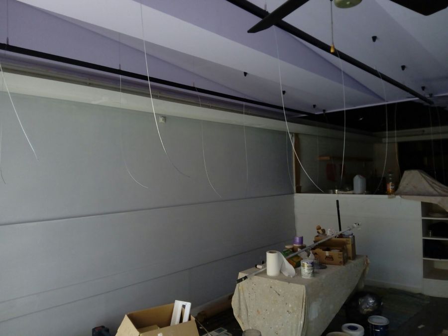 Preparación paredes para drapeado