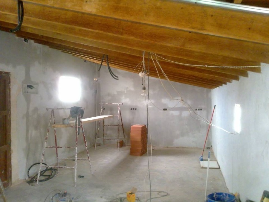 Preparando para restaurar el comedor