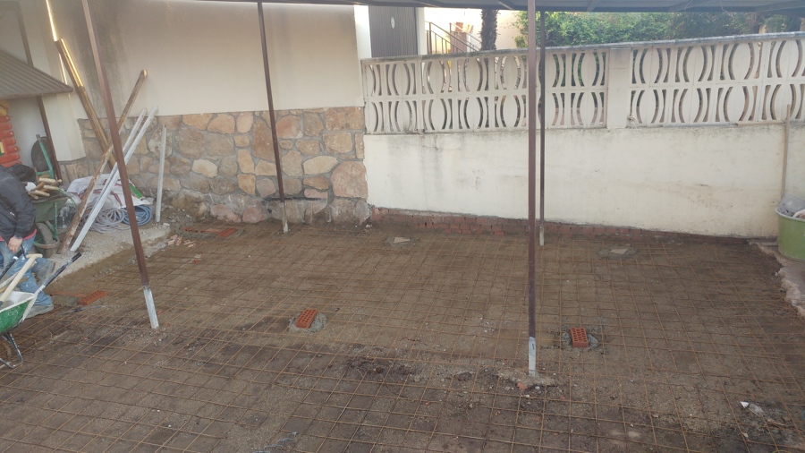 PREPARANDO RAMPA PARA HORMIGONADO