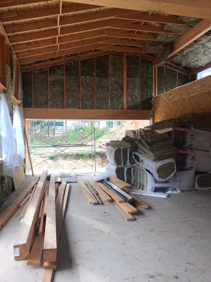 Proceso de construcción - Entramado ligero de madera (interior)