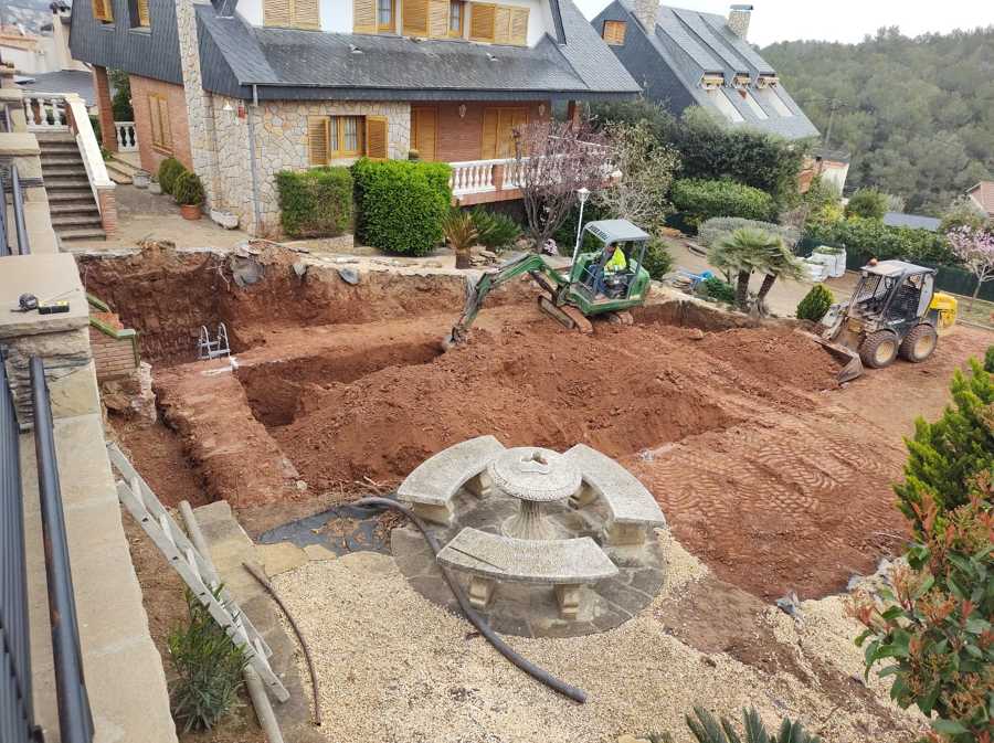 Proceso de excavación.