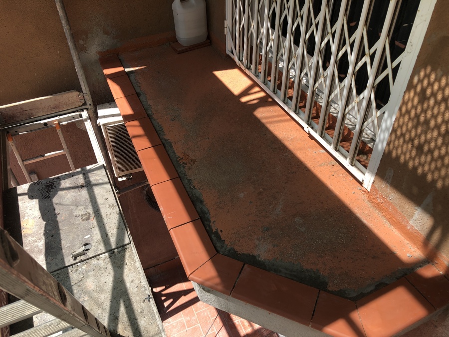 Proceso de impermeabilización de balcones