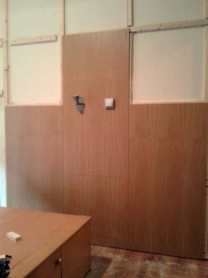 Proceso del empanelado de pared