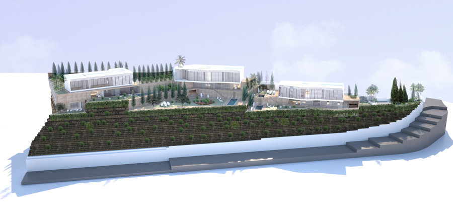 Promoción de 3 viviendas unifamiliares aisladas de diseño