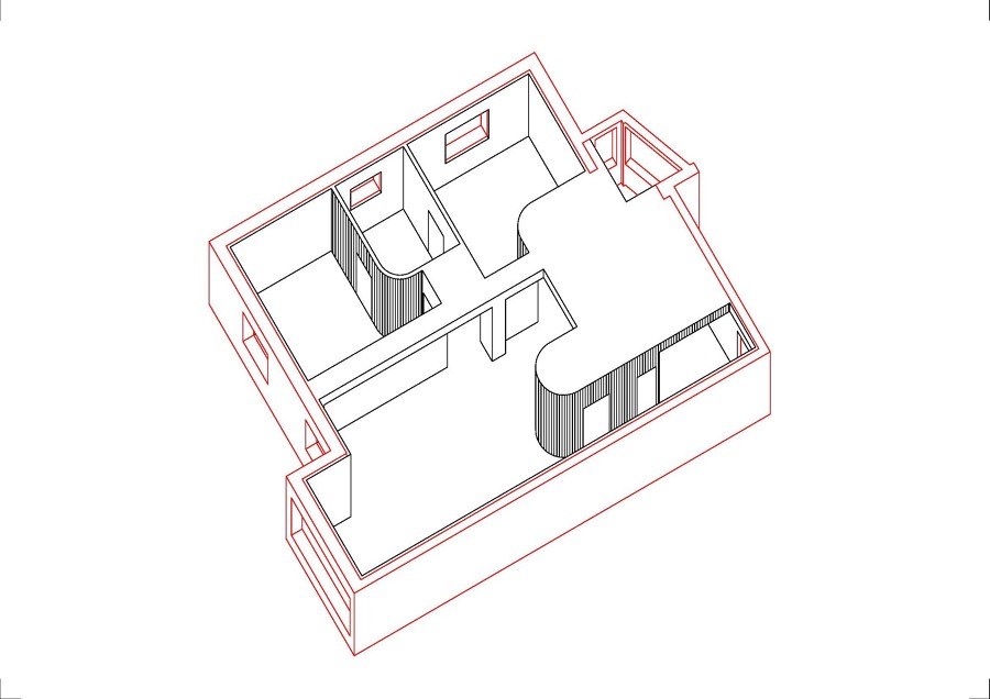 Propuesta de reforma. Axonométrica
