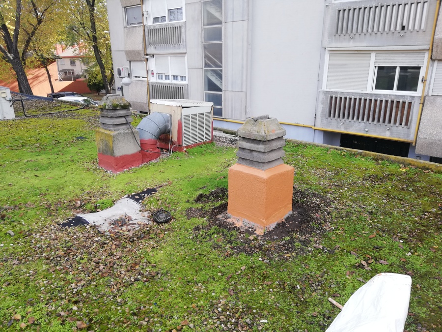 proteccion de chimeneas con SIKAFILL 200