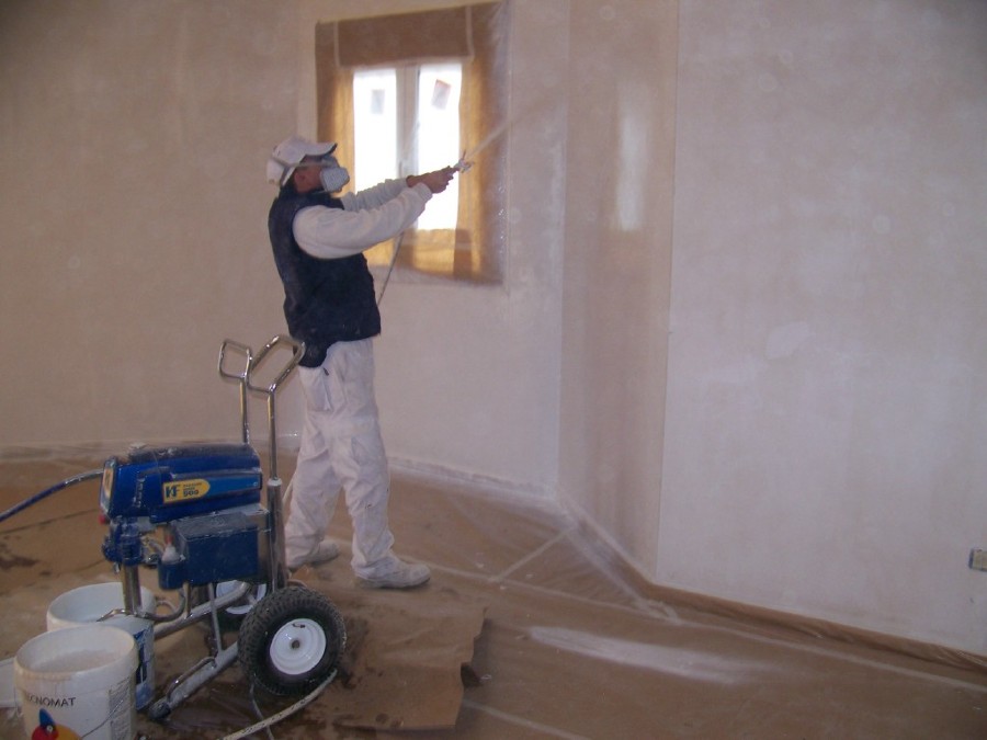 proyectado de masilla 