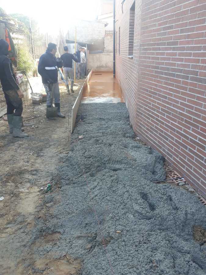 Proyectando hormigon impreso