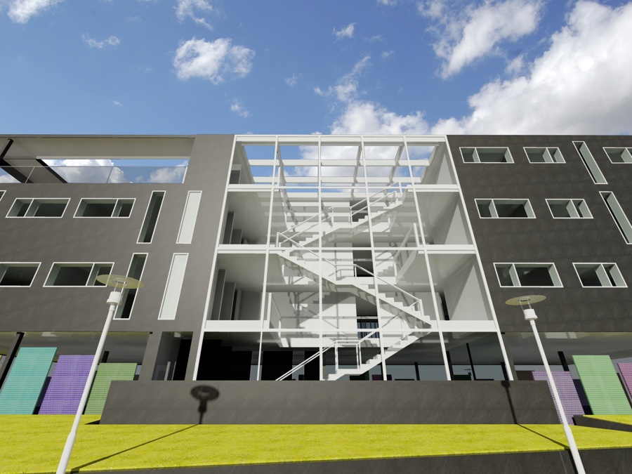 Proyecto 3D Residencial 49 Viviendas