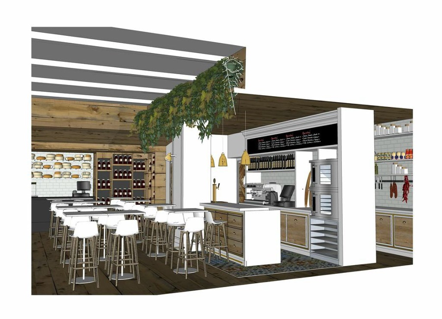 Proyecto de bar restaurante fromagerie en Madrid 
