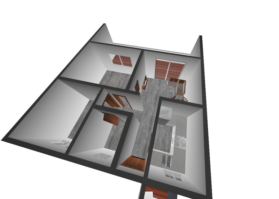 PRoyecto de cambio de distribución escalado en 3d