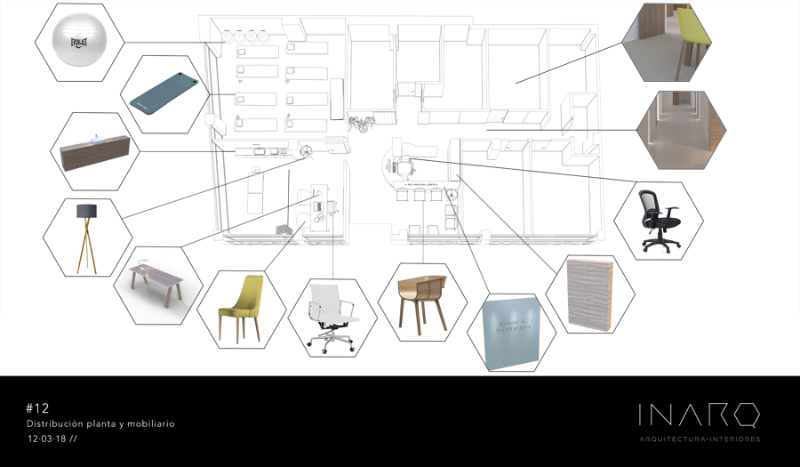 Proyecto de Interiorismo Corporativo - Clínica de Fisioterapia
