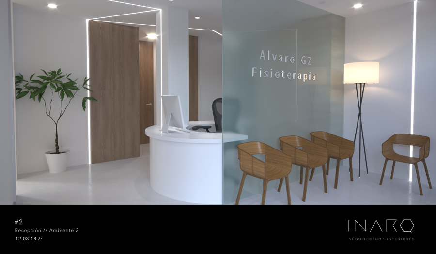 Proyecto de Interiorismo Corporativo - Clínica de Fisioterapia - Logroño