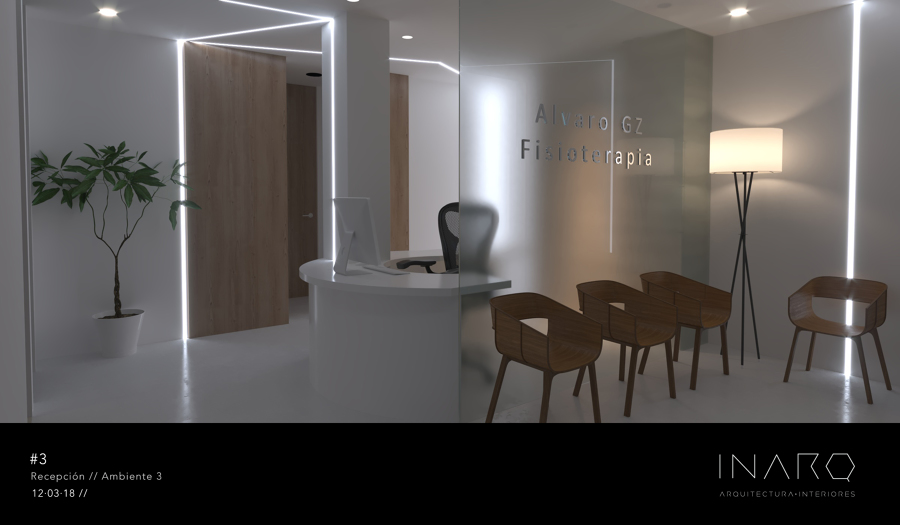Proyecto de Interiorismo Corporativo - Clínica de Fisioterapia - Logroño