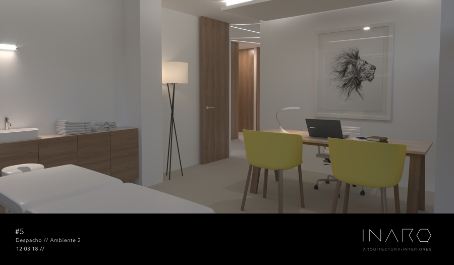 Proyecto de Interiorismo Corporativo - Clínica de Fisioterapia - Logroño