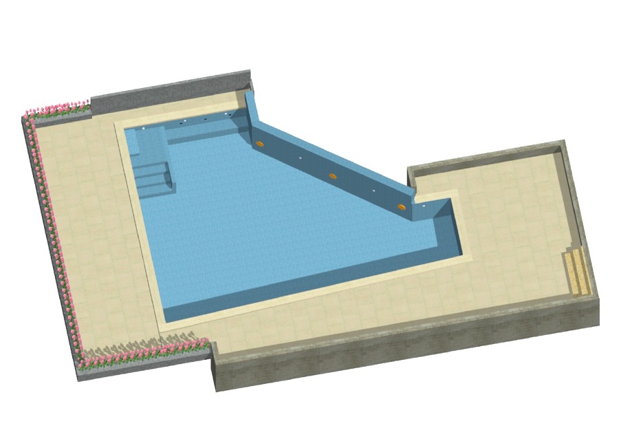 Proyecto definitivo de la piscina y su entorno.