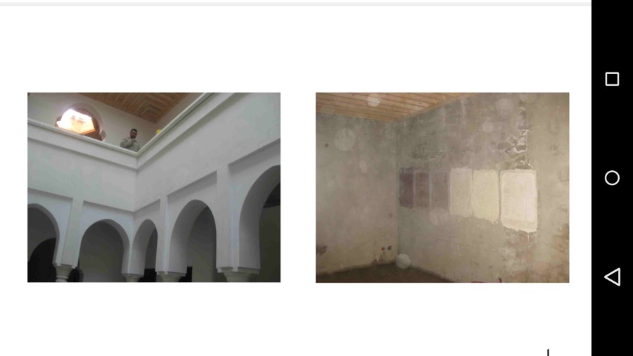 Pruebas de estucos y colores finales, patio 2