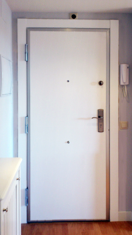 Puerta acorazda lacada