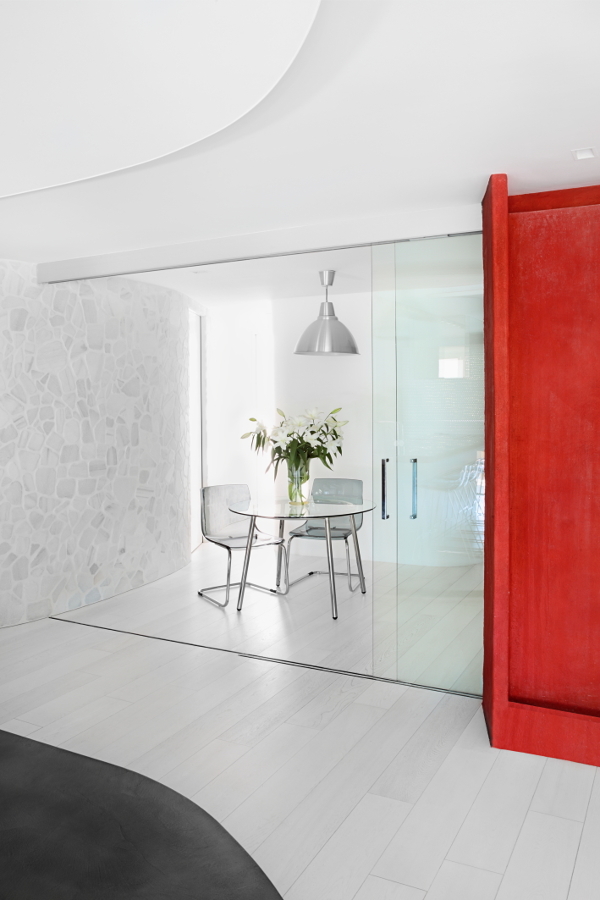 Puerta corredera de vidrio