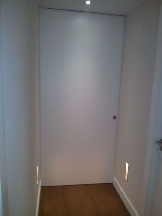 puerta corredera empotrada en tabique 