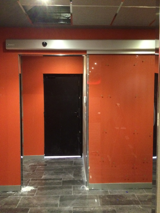 Puerta de cristal automatica