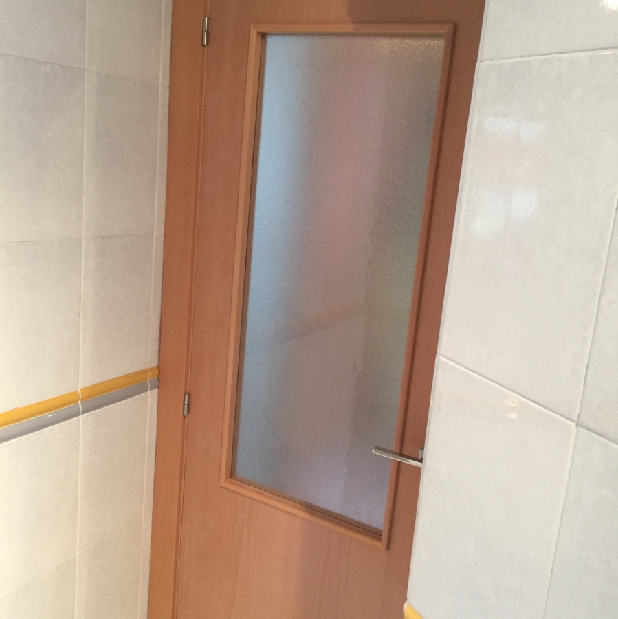 Puerta de haya vidriera