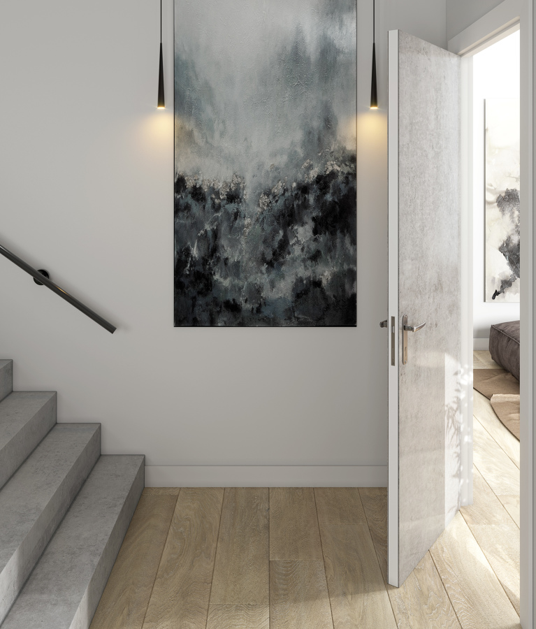 Puerta y suelo Dekton